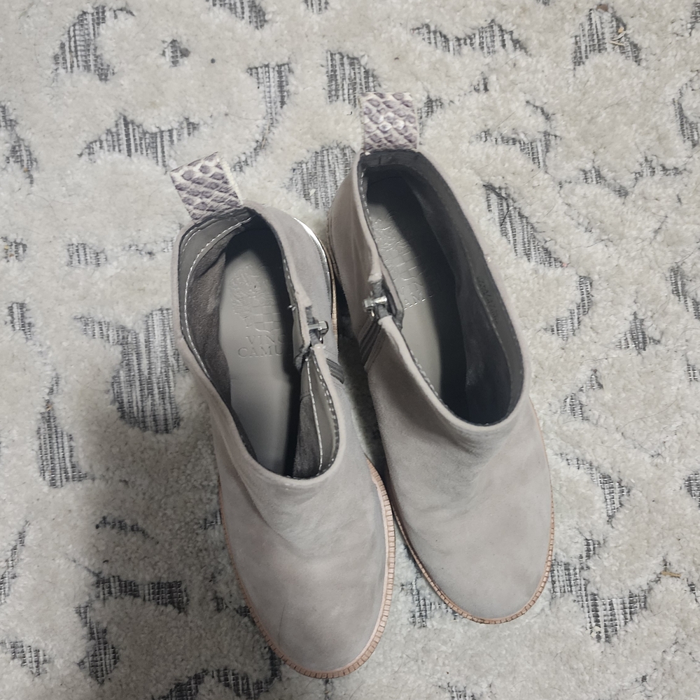 Vince Camuto Light Gray Heeled Boots - Picture 2 of 8